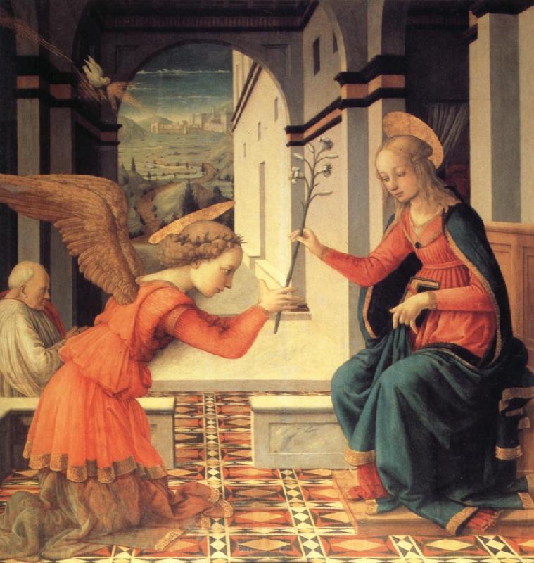 Fra Filippo Lippi The Annunciation with Donor